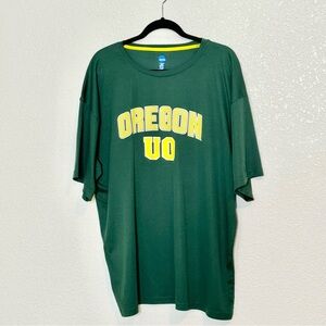 NCAA Oregon Mens 2XL Performance Tee Green Yellow UO College Football By KA Inc